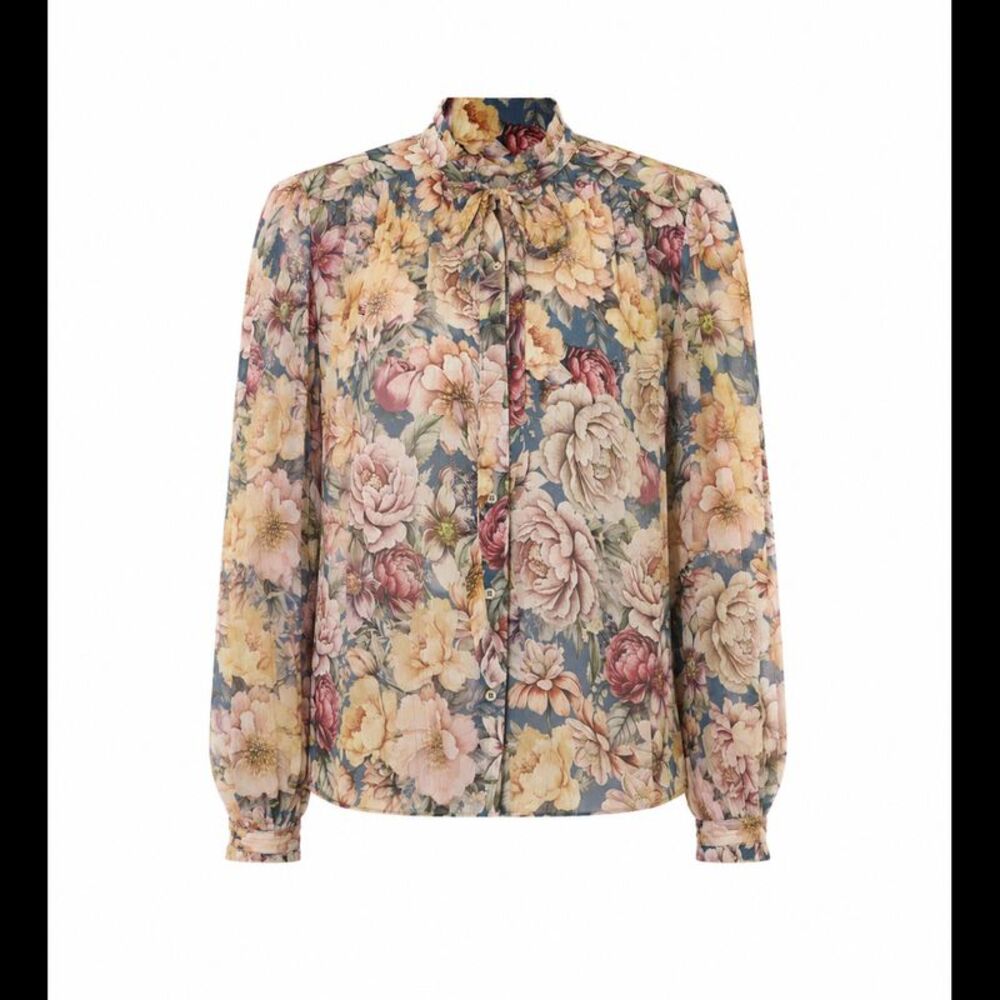 Twinset Women Creponne Flower Shirt